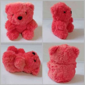 عروسک خرس قرمز عشق خزی پولیشی مخصوص هدیه کادو ولنتاین و عیدی