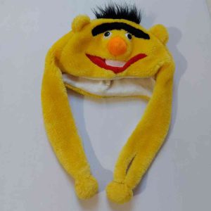 سرپوش فانتزی شال کلاه عروسکی نمایشی زرد کاراکتر شخصیتی برت Bert کارتونی شخصیت‌های کارتون سسمی استریت (Sesame Street) اورجینال کیفیت عالی
