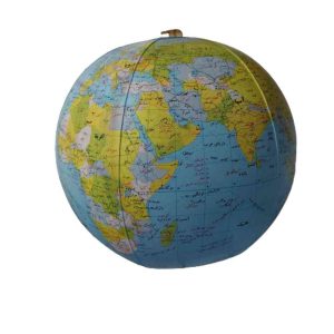 نقشه جغرافیایی کره زمین بادی بدون پایه مدل توپ بادی سایز بزرگ اسباب بازی آموزشی